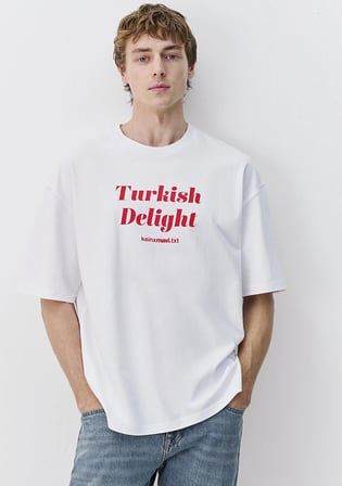 Turkish Delight Baskılı Beyaz Tişört 0620008-620