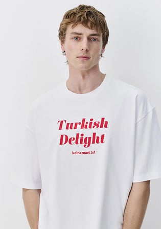 Turkish Delight Baskılı Beyaz Tişört 0620008-620