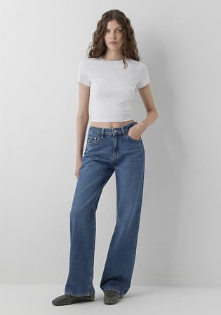 Calıfornıa Real Blue Puslu Koyu Mavi Jean Pantolon 1010125-A6841