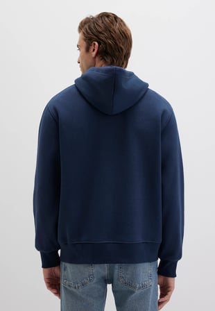 Mavi 065809-70490 Logo Nakışlı Erkek Kapüşonlu Sweatshirt