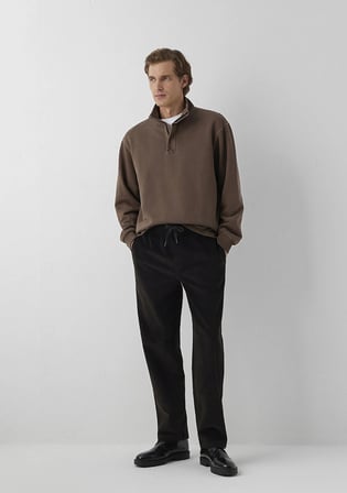 Kahverengi Kadife Jogger Pantolon 0010619-90892