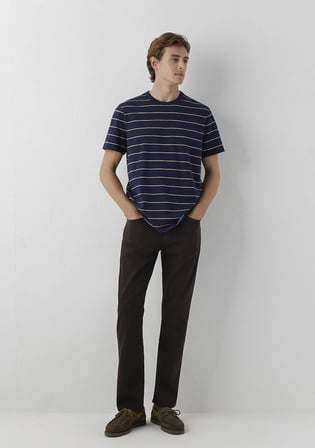 Martin Koyu Kahverengi Comfort Gabardin Pantolon 00378A6869
