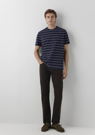 Martin Koyu Kahverengi Comfort Gabardin Pantolon 00378A6869