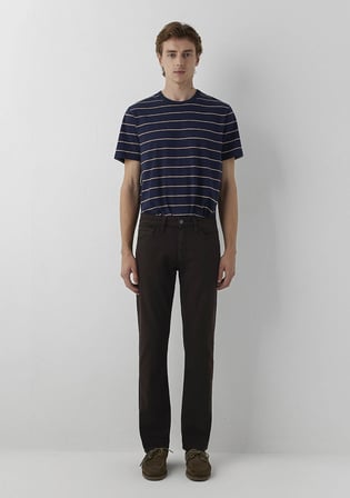 Martin Koyu Kahverengi Comfort Gabardin Pantolon 00378A6869
