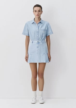 Açık Mavi Denim Gömlek 1211131-A6871