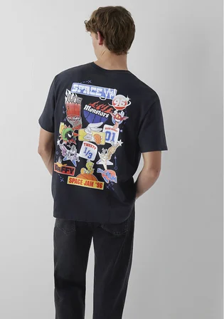 Space Jam Baskılı Tişört 0620217-70087