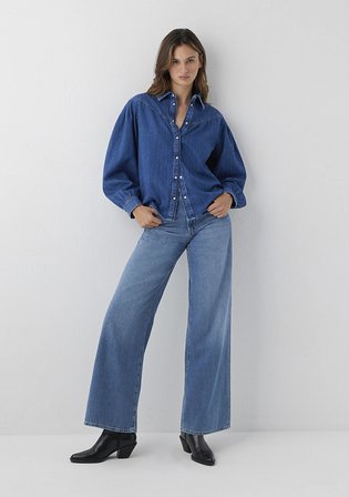 Lisia Iconic Indigo Mavisi Jean Gömlek 1217129-A6911