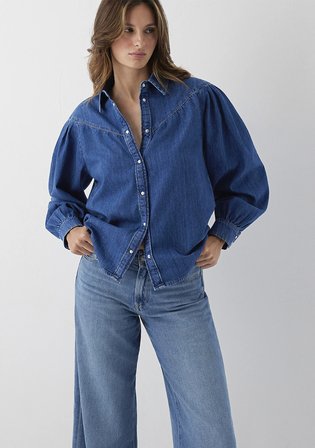 Lisia Iconic Indigo Mavisi Jean Gömlek 1217129-A6911