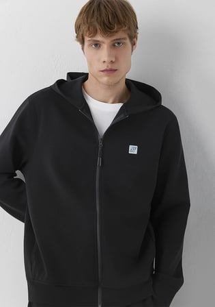 Kapüşonlu Siyah Sweatshirt 0S20025-900