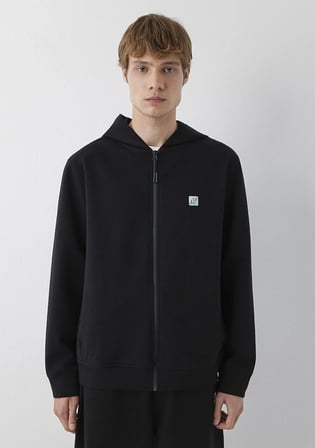 Kapüşonlu Siyah Sweatshirt 0S20025-900