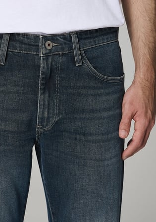 London Mavi Pro Puslu Koyu Mavi Jean Pantolon
