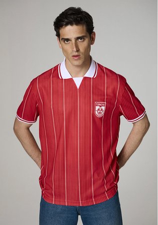 Team Mavi Futbol Koleksiyonu Türkiye Baskılı Kırmızı Erkek Forma Tişört 0620242-70477