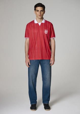 Team Mavi Futbol Koleksiyonu Türkiye Baskılı Kırmızı Erkek Forma Tişört 0620242-70477