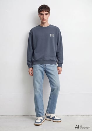 Mavi Logo Antrasit Sweatshirt 0S10659-80776