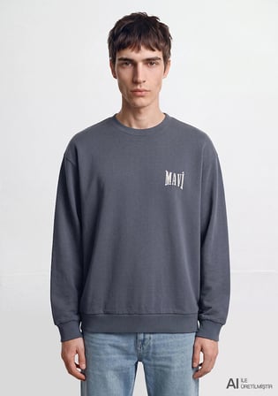 Mavi Logo Antrasit Sweatshirt 0S10659-80776