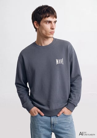 Mavi Logo Antrasit Sweatshirt 0S10659-80776