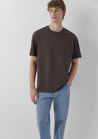 Mvjns Kahverengi Basic Tişört 0613680-70219