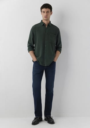 (Tencel™) Lyocell Yeşil Gömlek 0212064-71602