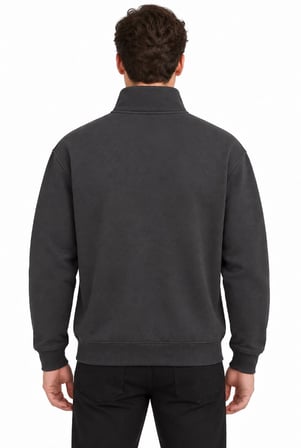 Mavi M0S20113-91405 Mavi Jeans Logo Nakışlı Yarım Fermuarlı Erkek Sweatshirt