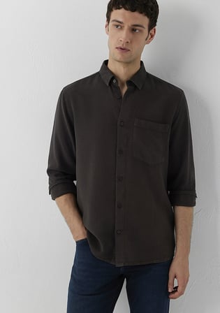 (Tencel TM) Lyocell Kahverengi Gömlek 0212064-70219