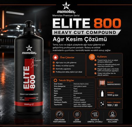 Elite 800 Heavy Cut Compound 1 Kg