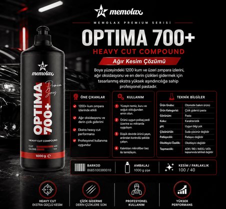 Optima 700+ Heavy Cut Compound 1 Kg