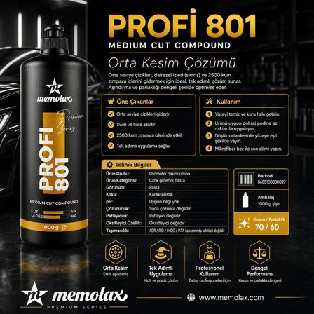Profi 801 Medium Cut Compound 1 Kg
