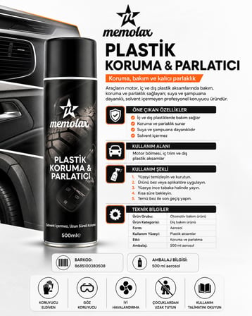 Plastik Koruma Ve Parlatıcı  500 Ml Aerosel