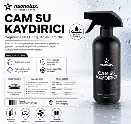 Cam Su Kaydırıcı 500 Ml