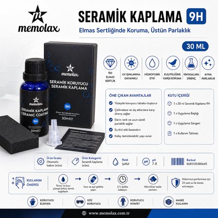 Seramik Kaplama 9H 30 Ml