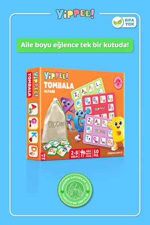 Alfabe Çocuk Tombala Oyunu - Eğitici Harf Öğrenme Oyunu | Okuma Yazmaya Hazırlık