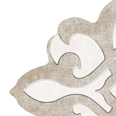 Dekoreko Figürlü Özel Kesim Halı 102 Krem