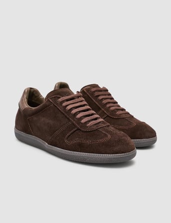  %100 Hakiki Süet Deri Kahverengi Kadın Sneaker