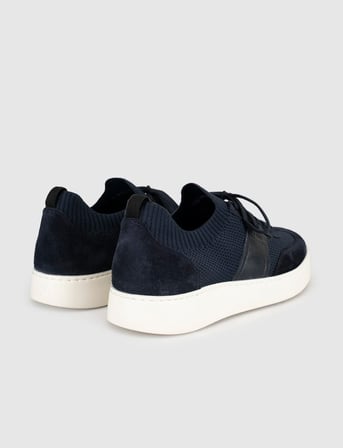 Lacivert Triko Detaylı Erkek Sneaker