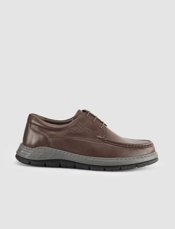Peralen Hakiki Deri Kahve Erkek Günlük Sneaker Ayakkabı