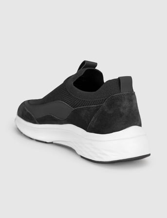 Siyah Modern Triko Slip-On Sneaker