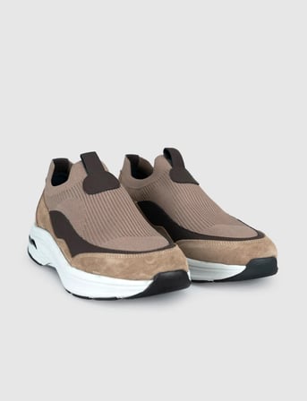 Bej Modern Triko Slip-On Sneaker