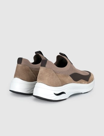 Bej Modern Triko Slip-On Sneaker