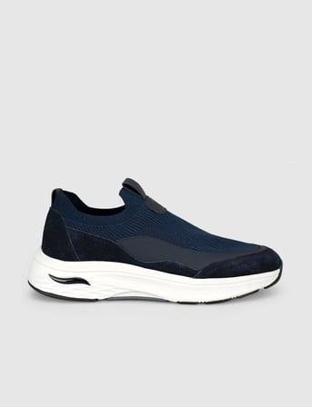 Lacivert Modern Triko Slip-On Sneaker