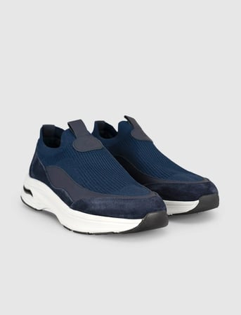 Lacivert Modern Triko Slip-On Sneaker