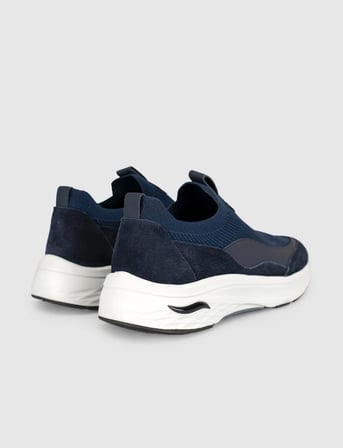 Lacivert Modern Triko Slip-On Sneaker