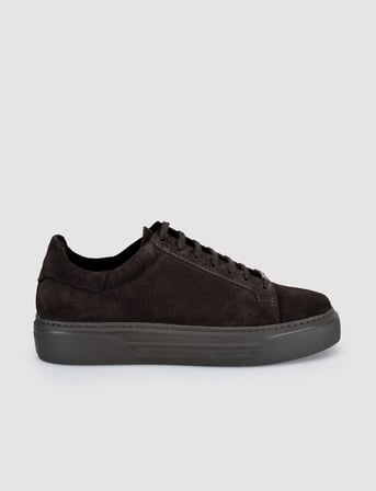 Kahverengi Süet Hakiki Deri Erkek Casual Sneaker