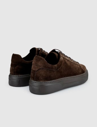 Kahverengi Süet Hakiki Deri Erkek Casual Sneaker