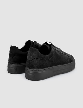 Siyah Süet Hakiki Deri Erkek Sneaker