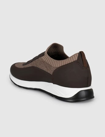Bej Örgü Dokulu Konfor Sneaker