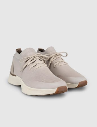 Bej Triko & Hakiki Dana Deri Erkek Sneaker