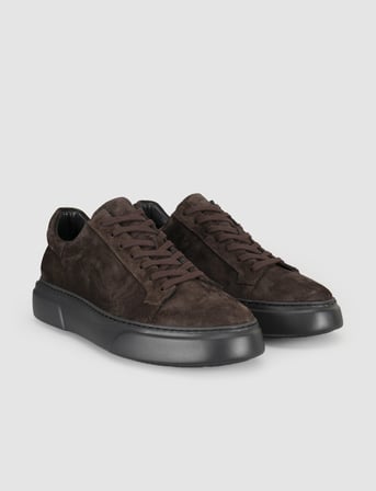 Kahverengi Süet Hakiki Deri Erkek Sneaker Ayakkabı