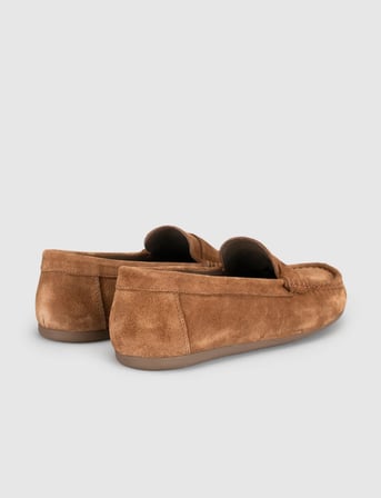 Taba Süet Hakiki Deri Kadın Loafer