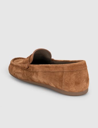 Taba Süet Hakiki Deri Kadın Loafer