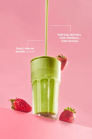 Matcha Çayı Çilek Aromalı  20 Saşe x 8 gr